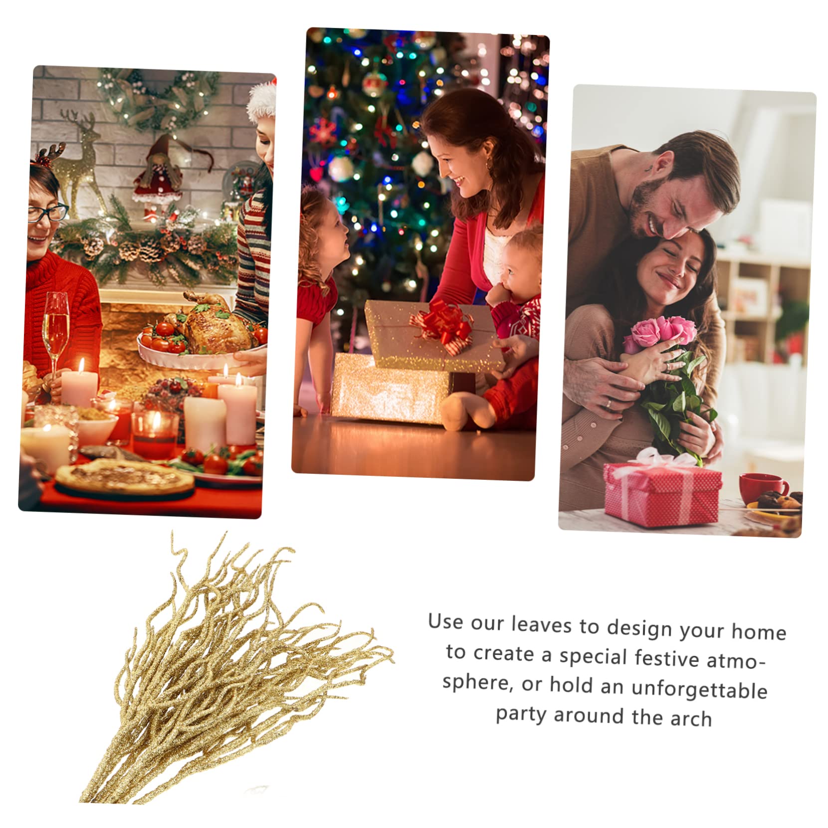 Amazon.co.jp: 10個クリスマスリーフのブランチクリスマス